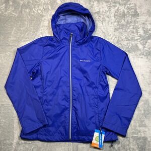 Columbia Switchback IV Jacket Womens Medium Blue Omni-Shield Rain WL5776 NEW